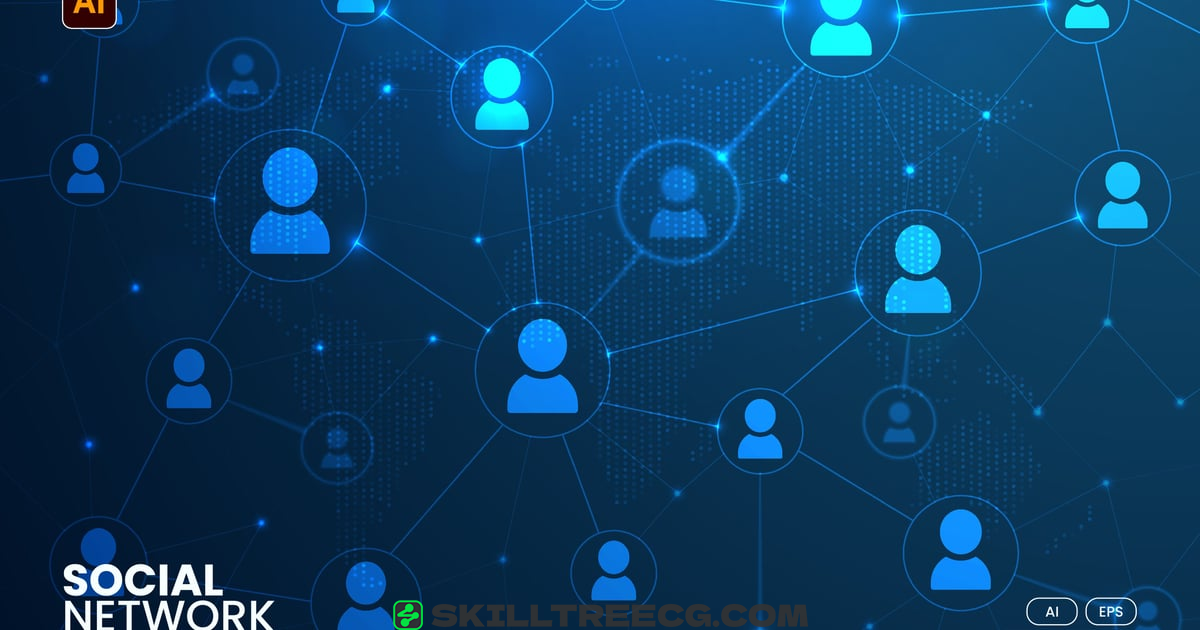 Social Media Network Background（785209）-技能树
